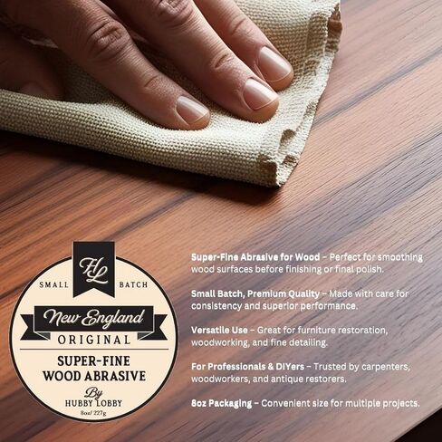 HL New England Original Wood Abrasive – by Hubby Lobby | Wood Refinishing & Polishing Paste in Saudi Arabia