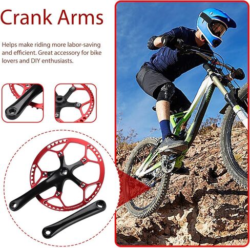 دراجة كرانيس ​​، جوفاء متكاملة متكاملة المرفق المتكافئ الذراع عالي القوة ألومنيوم سبيكة ذراع الذراع crank in Kuwait