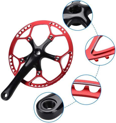 دراجة كرانيس ​​، جوفاء متكاملة متكاملة المرفق المتكافئ الذراع عالي القوة ألومنيوم سبيكة ذراع الذراع crank in Kuwait