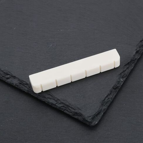 3pcs 6 String Guitar Guitar Nut Bone Nut 52x6x9mm Guitar Bridge Nuts Acoustic Guitar Bone لاستبدال الجيتار الكلاسيكي (أبيض) in Saudi Arabia