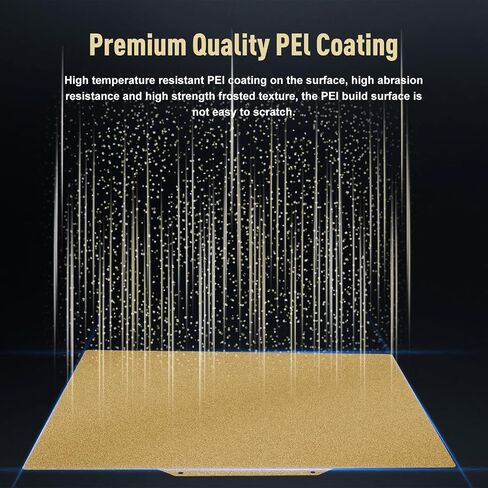 250x250mm Double Sided Textured PEI Build Plate for Ankermake M5/QIDI Q1 Pro, Flexible Spring Steel Magnetic Heated Bed, 300°C Heat Resistant 3D Printer Platform for PLA/PETG/ABS/TPU in Kuwait