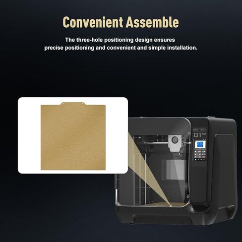 250x250mm Double Sided Textured PEI Build Plate for Ankermake M5/QIDI Q1 Pro, Flexible Spring Steel Magnetic Heated Bed, 300°C Heat Resistant 3D Printer Platform for PLA/PETG/ABS/TPU in Kuwait