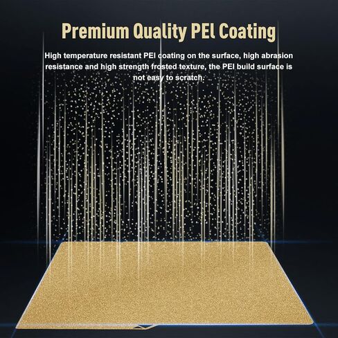 250x250mm Double Sided Textured PEI Build Plate for Ankermake M5/QIDI Q1 Pro, Flexible Spring Steel Magnetic Heated Bed, 300°C Heat Resistant 3D Printer Platform for PLA/PETG/ABS/TPU in Kuwait