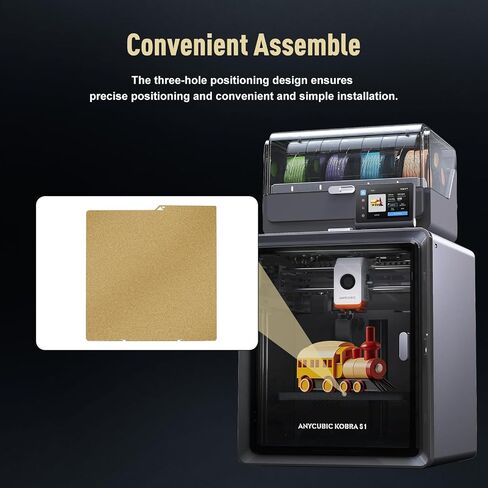 250x250mm Double Sided Textured PEI Build Plate for Ankermake M5/QIDI Q1 Pro, Flexible Spring Steel Magnetic Heated Bed, 300°C Heat Resistant 3D Printer Platform for PLA/PETG/ABS/TPU in Kuwait