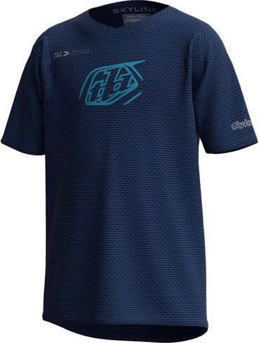 Troy Lee Designs Skyline Iconic Youth SS MTB Mountain Bike Jersey Navy SM in Saudi Arabia