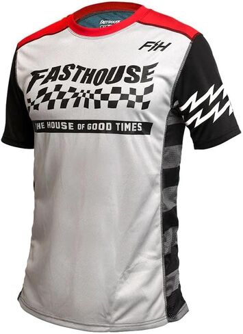 Fasthouse Youth Classic Velocity SS Jersey - Silver/Indigo - YLG in Saudi Arabia