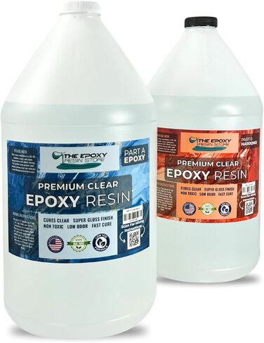 Epoxy Resin Store - Composite, Construction, Art, Crafts, 2-Gallon kit Resin, self Leveling, Easy Mixing (1-1) Ratio, Excellent for All Applications, 2 GALS in Saudi Arabia