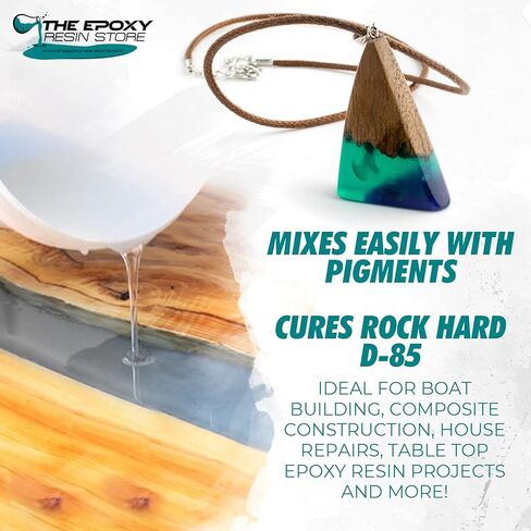 Epoxy Resin Store - Composite, Construction, Art, Crafts, 2-Gallon kit Resin, self Leveling, Easy Mixing (1-1) Ratio, Excellent for All Applications, 2 GALS in Saudi Arabia