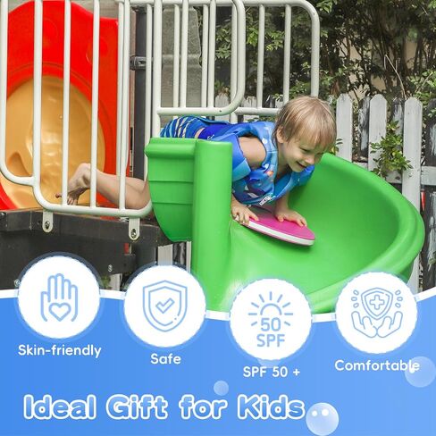 Kids Swim Vest Toddler Floaties Fit 20-44 Lbs Boys and Girls,Kids Swimming Training Vest Adjustable Safety Strap,Toddler Swim Vests with Shoulder Harness Arm Wings for Age 1-6 Years in Saudi Arabia
