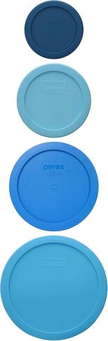 حزمة المياه المفتوحة Pyrex 4 Lid لـ 1-cup و 2-cup و 4-cup و 6/7 كوب من الأوعية الزجاجية المصنوعة في الولايات المتحدة الأمريكية in Saudi Arabia