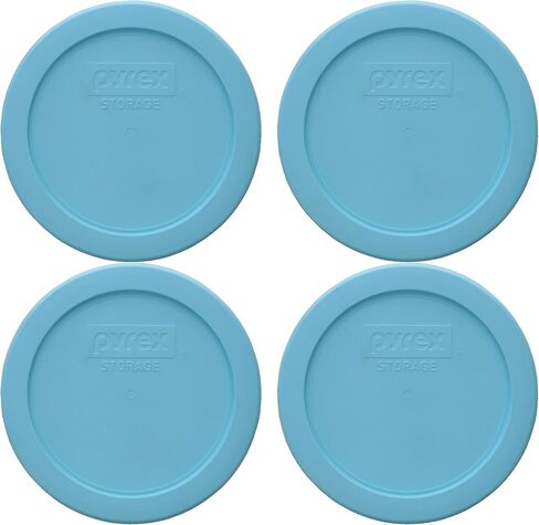 Pyrex 7200-PC 2-Cup Splash Blue Results Lid (4 pack)-مصنوع في الولايات المتحدة الأمريكية in Saudi Arabia