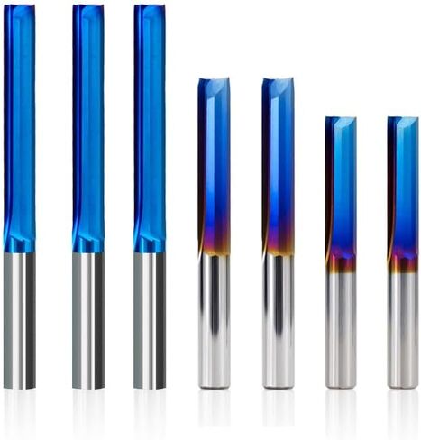 4mm/6mm Shank 2 Flute Straight End Mill Carbide Router Bit for Wood PVC Plastic CNC Engraving Milling Tools Milling Cutter(6x22mm) in Saudi Arabia
