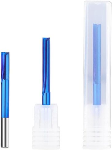 4mm/6mm Shank 2 Flute Straight End Mill Carbide Router Bit for Wood PVC Plastic CNC Engraving Milling Tools Milling Cutter(6x22mm) in Saudi Arabia