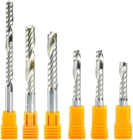 10pcs 3.175mm 4mm 5mm 6mm 8mm Carbide Cnc Router Bits One Flute End Mill Tools Cutter 17-62mm (10pcs 3.175x2.5x12) in Kuwait
