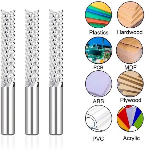 1/8 4 6 8 10 12mm shank corn end Mill PCB Milling Cutter Carbide End Mill CNC Cutting Milling Tools Bit (D10x42x75L) in Saudi Arabia