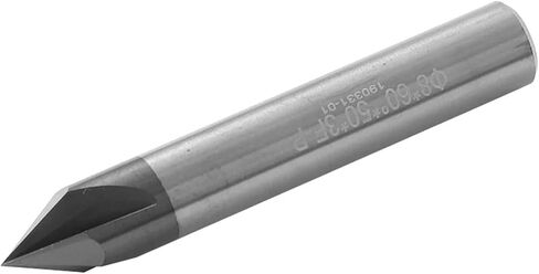 8mm 10mm 12mm ساق CNC Carbide Chamfering Milling Cutter 60 90 120 درجة المغلفة 3 مزامير نقش مطحنة نهاية الأدوات ونحت جهاز التوجيه (D12XR120X75L) in Saudi Arabia