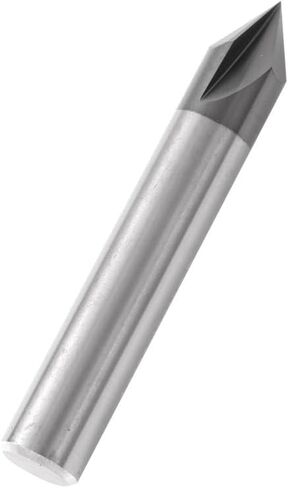 8mm 10mm 12mm ساق CNC Carbide Chamfering Milling Cutter 60 90 120 درجة المغلفة 3 مزامير نقش مطحنة نهاية الأدوات ونحت جهاز التوجيه (D12XR120X75L) in Saudi Arabia