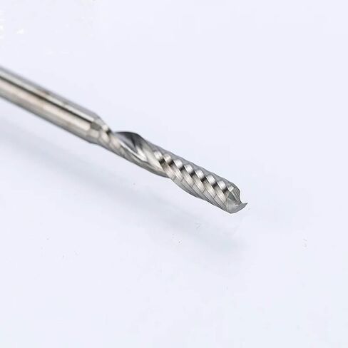 10pcs 3.175mm شانك أحادي الموجه الحلزوني الموجه بتات CNC CNC لـ MDF Carbide Milling Cutter CNC (3.175 ملم ، 25 ملم) in Saudi Arabia