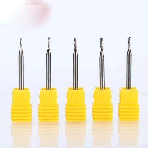 10pcs 3.175mm شانك أحادي الموجه الحلزوني الموجه بتات CNC CNC لـ MDF Carbide Milling Cutter CNC (3.175 ملم ، 25 ملم) in Saudi Arabia