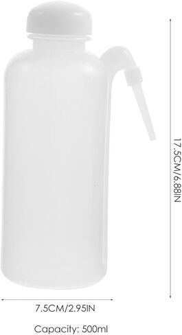 GLEAVI 3Pcs 500Ml Squeeze Bottles with Narrow Tip for Precise Liquid Dispensing, Cleaning, and Storage, Refillable Plastic Squirt Bottles for Water in Saudi Arabia