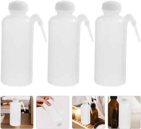 GLEAVI 3Pcs 500Ml Squeeze Bottles with Narrow Tip for Precise Liquid Dispensing, Cleaning, and Storage, Refillable Plastic Squirt Bottles for Water in Saudi Arabia