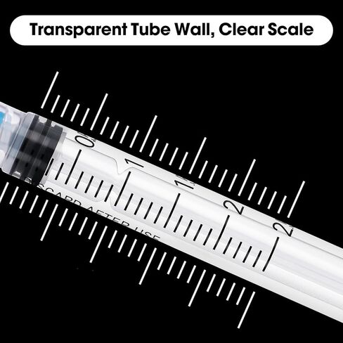 1ML/CC Luer Lock محقنة مع 27GA 1/2inch Lab إمدادات ، يمكن التخلص منها معبأة بشكل فردي ، حزمة 100 in Kuwait