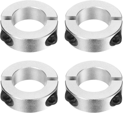 UXCELL 4 PCS طوق عمود مزدوج مقسم ، 28 مم يتحمل قطعتين من طوق 48 ملم OD 15MM ، in Kuwait