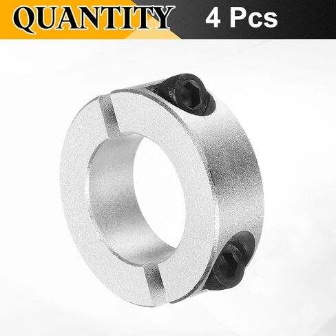 UXCELL 4 PCS طوق عمود مزدوج مقسم ، 28 مم يتحمل قطعتين من طوق 48 ملم OD 15MM ، in Kuwait