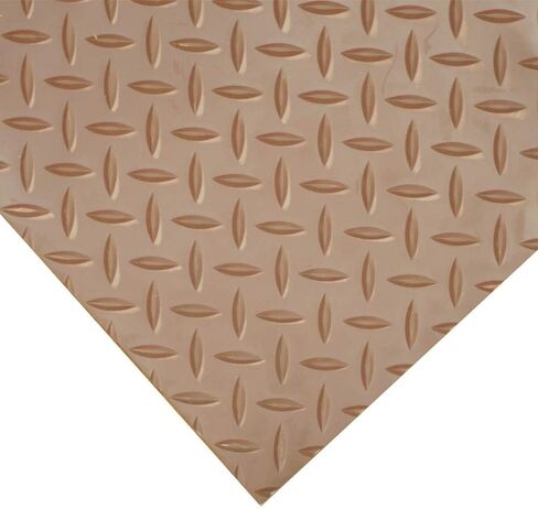 الأرضيات الحرارية الماس المطاطية من المطاط - 3.5 مم × 36 "× 2 قدم - أسود in Saudi Arabia