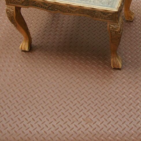 الأرضيات الحرارية الماس المطاطية من المطاط - 3.5 مم × 36 "× 2 قدم - أسود in Saudi Arabia