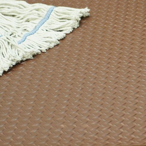 الأرضيات الحرارية الماس المطاطية من المطاط - 3.5 مم × 36 "× 2 قدم - أسود in Saudi Arabia