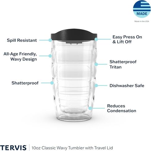 Tervis East Carolina Pirates - العمل الإضافي المصنوع في الولايات المتحدة الأمريكية كوب سفر معزول مع عزل معزول يحافظ على المشروبات الباردة والساخنة ، 10 أوقية ، كلاسيكية in Saudi Arabia