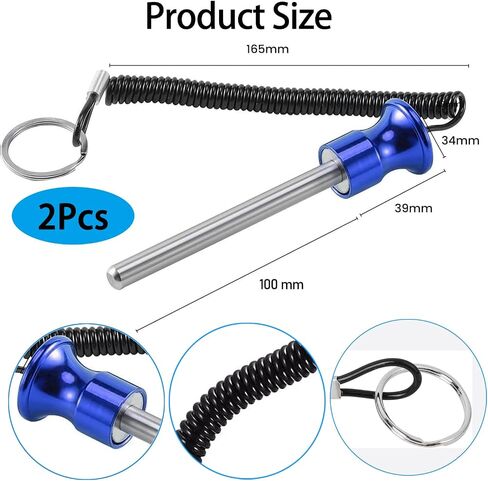 Weight Stack Pin,Magnetic Weight Pin,Diameter 4 Inch Solid Aluminum Alloy Universal Gym Pin Weight Machine Pin for Home Gym Exercise Machine Accessories(2pcs) in Saudi Arabia