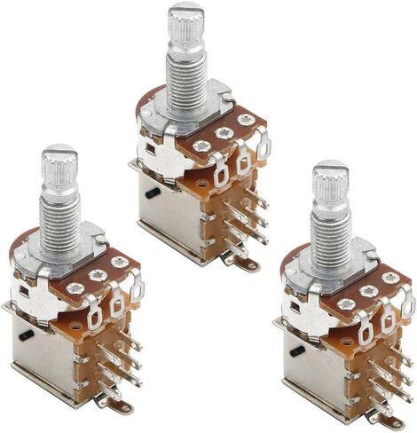 Alnicov A500k Push Pull Potentionmeter,Guitar Control Tone Volume Pots for Guitar Bass Accessories Pack of 3 in Saudi Arabia