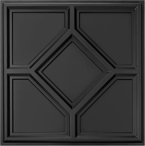 WOWSTAR 12-Pack 24"x24" Drop Ceiling Tiles, 3D Decorative Glue Up Ceiling Tiles, White in Kuwait
