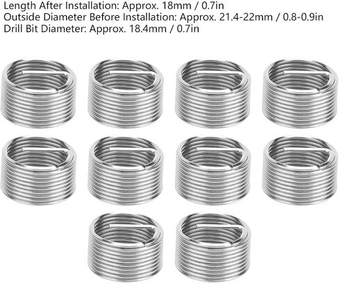 10pcs M18x5x1d المقاوم للصدأ الفولاذ المقاوم للصدأ in Saudi Arabia