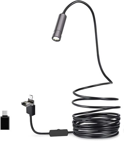 منظار 5.0 ميجابكسل 3 في 1 كاميرا USB المنظار 2594x1944p IP67 Auto Focus Industrial Borescope Hard Wire Inspection Camera Autofcus Camera in Saudi Arabia