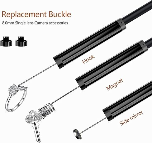 Hand-Held Endoscope Camera, Portable 2.4 Inch IPS High-Definition Screen Industrial Endoscope, with 6 LED Lights, for Sewage Pipe Endoscope and Motor Vehicle Inspection,30M in Saudi Arabia