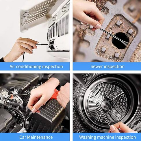 Hand-Held Endoscope Camera, Portable 2.4 Inch IPS High-Definition Screen Industrial Endoscope, with 6 LED Lights, for Sewage Pipe Endoscope and Motor Vehicle Inspection,30M in Saudi Arabia