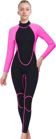 Women's Mens Full Wetsuit 2mm Neoprene Back Zipper Swimming Surfing Diving Snorkeling Wet Suits Cold Water Long Sleeve Thermal Swimsuit in Saudi Arabia