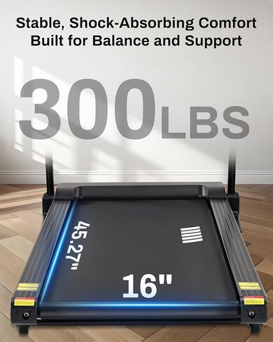 Incline Treadmill, Treadmill with 15% Auto Incline, 3.0HP, 300 lbs Capacity, Bluetooth APP, Shock Absorbing Design for Home Use in Saudi Arabia
