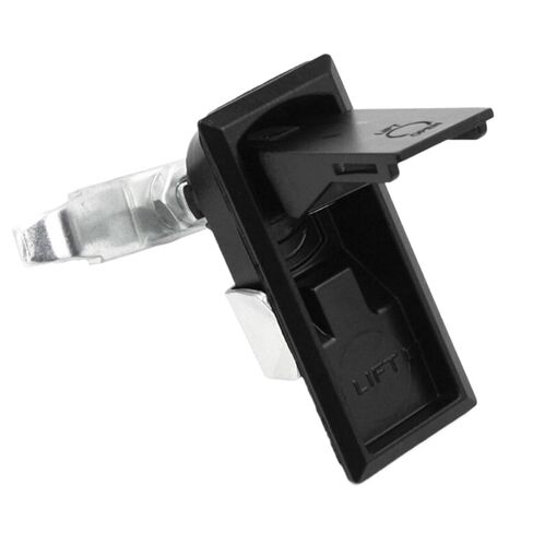 لوحة الشاحنة الكهربائية الزناد مزلاج مسطح القفل مضغوط مقبض القفل 1pcs (أسود) in Kuwait