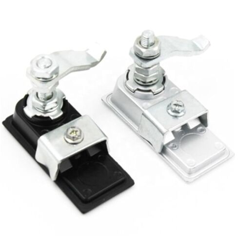 لوحة الشاحنة الكهربائية الزناد مزلاج مسطح القفل مضغوط مقبض القفل 1pcs (أسود) in Kuwait