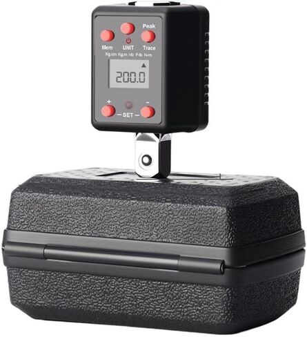 محول وجع عزم الدوران الرقمي 1/4 '' 3/8 '' 1/2 '' 3/4 '' ، 1.3-135nm 6-600nm عداد مؤشر عزم الدوران LED وحدة مزدوجة ، محول محول المعايرة (6.35 مم) in Saudi Arabia