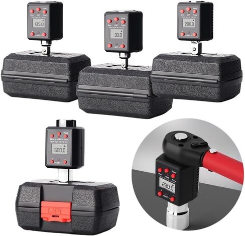 محول وجع عزم الدوران الرقمي 1/4 '' 3/8 '' 1/2 '' 3/4 '' ، 1.3-135nm 6-600nm عداد مؤشر عزم الدوران LED وحدة مزدوجة ، محول محول المعايرة (6.35 مم) in Saudi Arabia