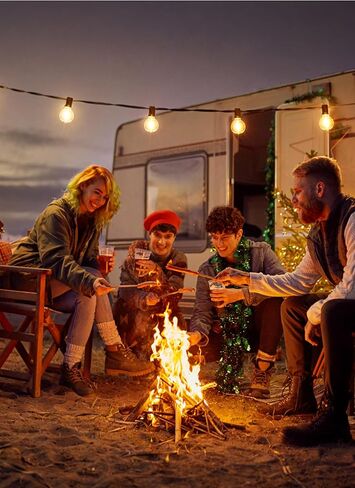 Brightown G40 Replacement LED Light Bulbs, 25 Pack Clear Globe Bulb fits E12 C7 Candelabra Screw Base Sockets, 1.5 Inch Dimmable Edison Light Bulbs for Indoor Outdoor Patio Decor, Warm White in Kuwait