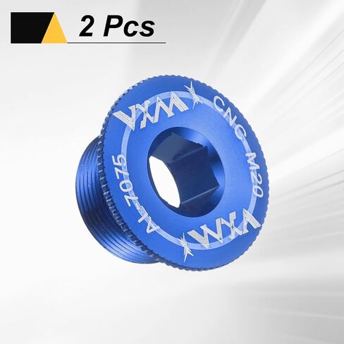 Harfington 2pcs Crank Cover Screw M20 سبيكة الألومنيوم سبيكة كرنك تثبيت مسامير ذراع ذراع الترباس للدراجة الجبلية ، الأزرق in Saudi Arabia
