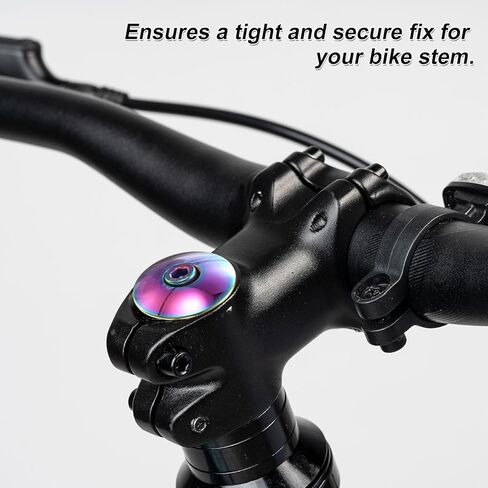 Harfington 1 1/4 "OD Bicycle Headset STEM CAP CAP Aluminium Cycling Cyncling STEM مع M6 BOLT للدراجة الجبلية للدراجة MTB ، ملونة in Saudi Arabia