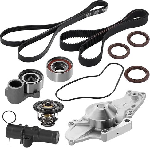 TKH-002 Engine Timing Belt Kit with Water Pump Compatible with Acura MDX RDX RL RLX TL TLX TSX ZDX, Compatible with Honda Accord Crosstour Odyssey Passport Pilot Ridgeline, fit for Saturn Vue in Saudi Arabia