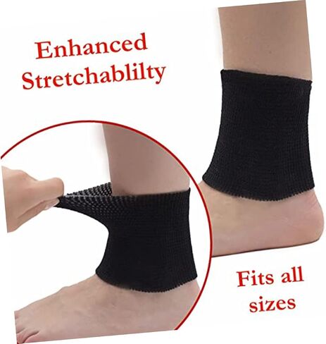 2Pcs Breathable Ankle Protectors Elastic Compression Sleeve for Sports Anti-Wear Ankle Covers for Ice Skating Comfortable Sweat-Absorption Pads for Men and Women in Saudi Arabia